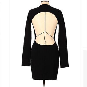 ESTEBAN Cortazar Black Long Sleeve Cocktail Dress Size L